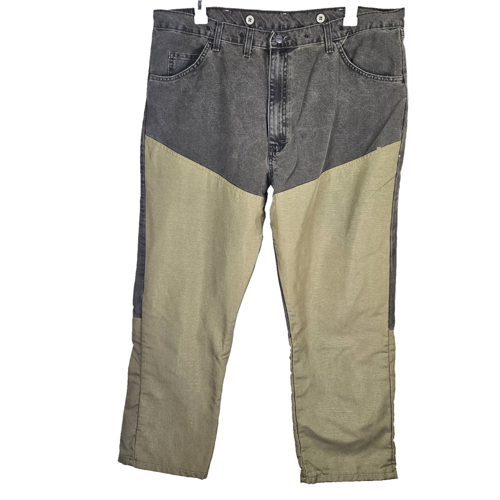 Wrangler Pro Gear Hunting Pants Mens 42x30 FIT 40X29 Brown Brush Upland Canvas